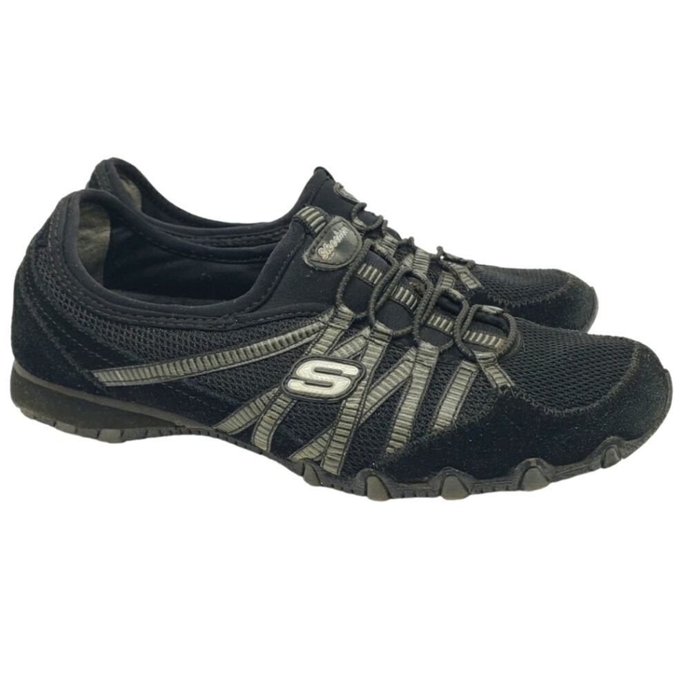 Skechers Hot Ticket Biker 21159 Slip on Shoes Black with Charcoal Gray S…